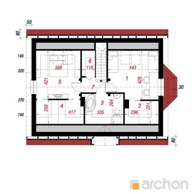  Maja murakates 2 (PD) 2. korruse plaan